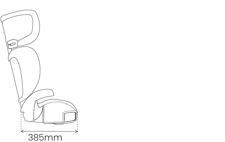 4949 Britax Safe-n-Sound Hi-Liner SG Grey Dimensions