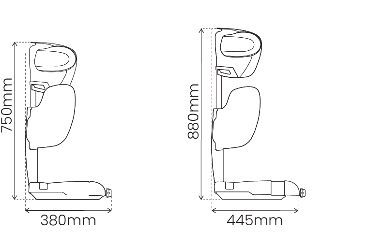 4961 Britax Safe-n-Sound Kid Guard Black Dimensions
