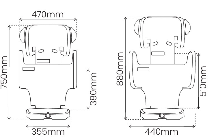 4961 Britax Safe-n-Sound Kid Guard Black Dimensions