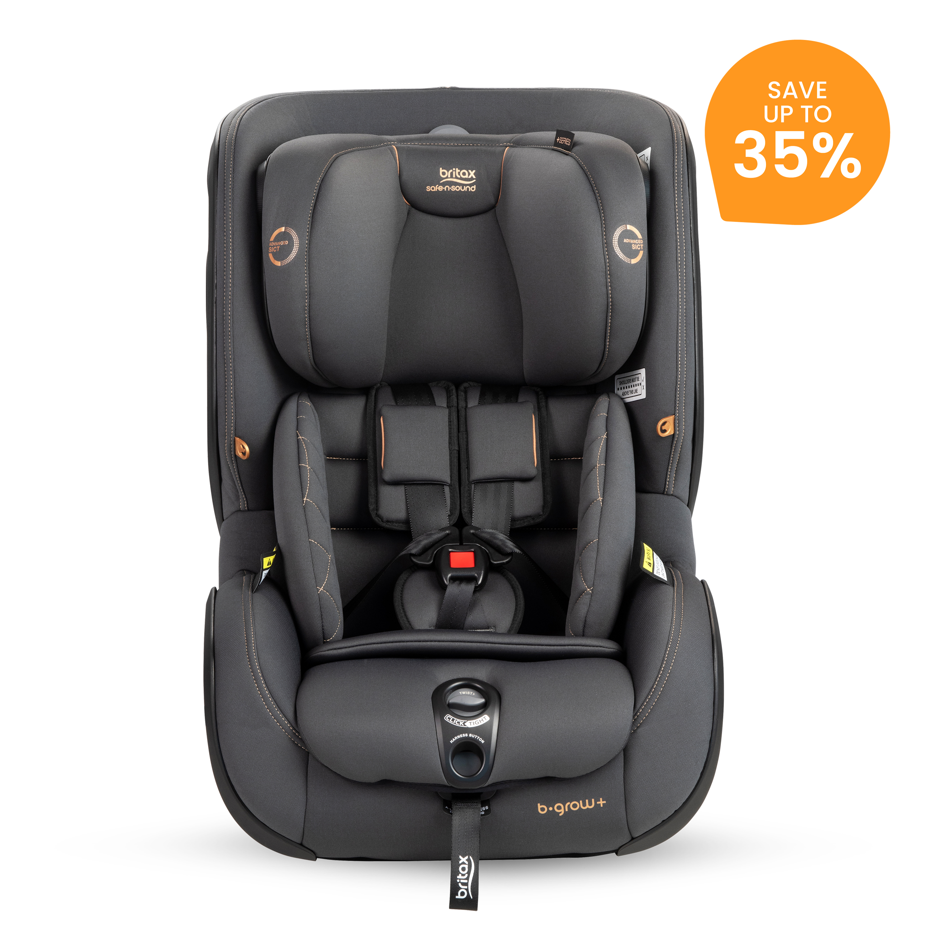 Window Shades Britax B Safe Car Seat B-Grow ClickTight Harnessed