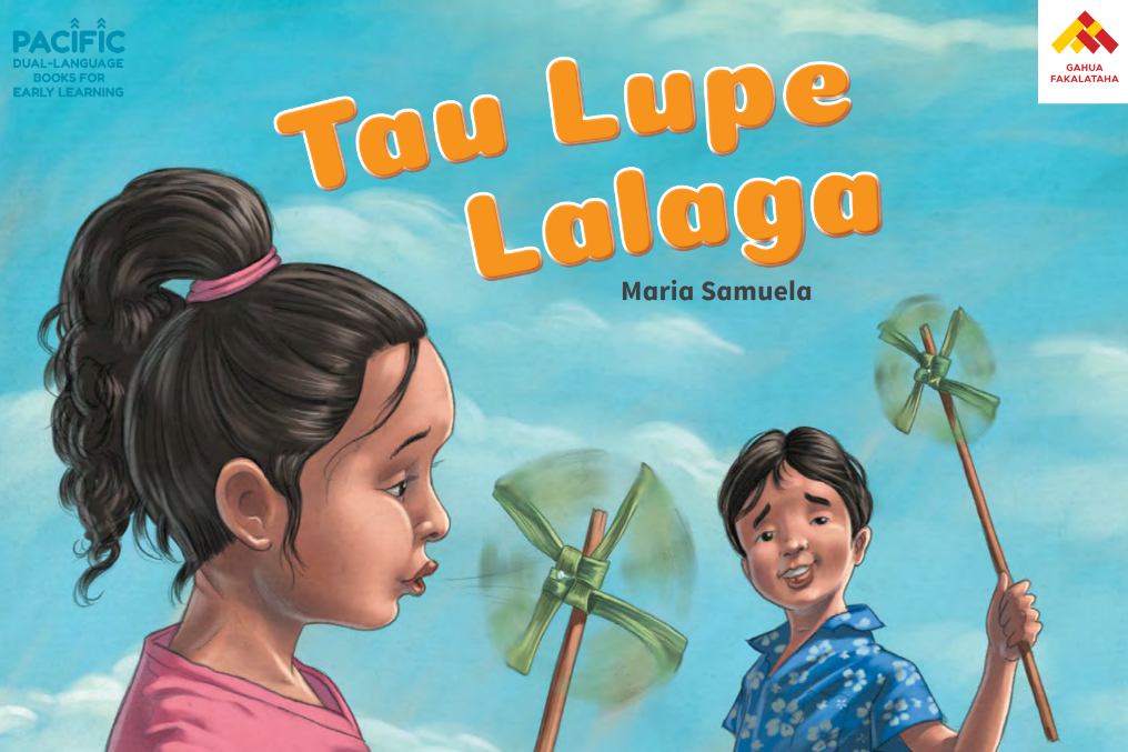 Two children playing with handmade windmills on the cover of the book.