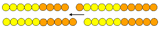 An area model folded into thirds to create ninths. Two of the vertical thirds are shaded in, before being folded. This creates a shaded portion of four-ninths, representing 2/3 x 2/3 = 4/9.