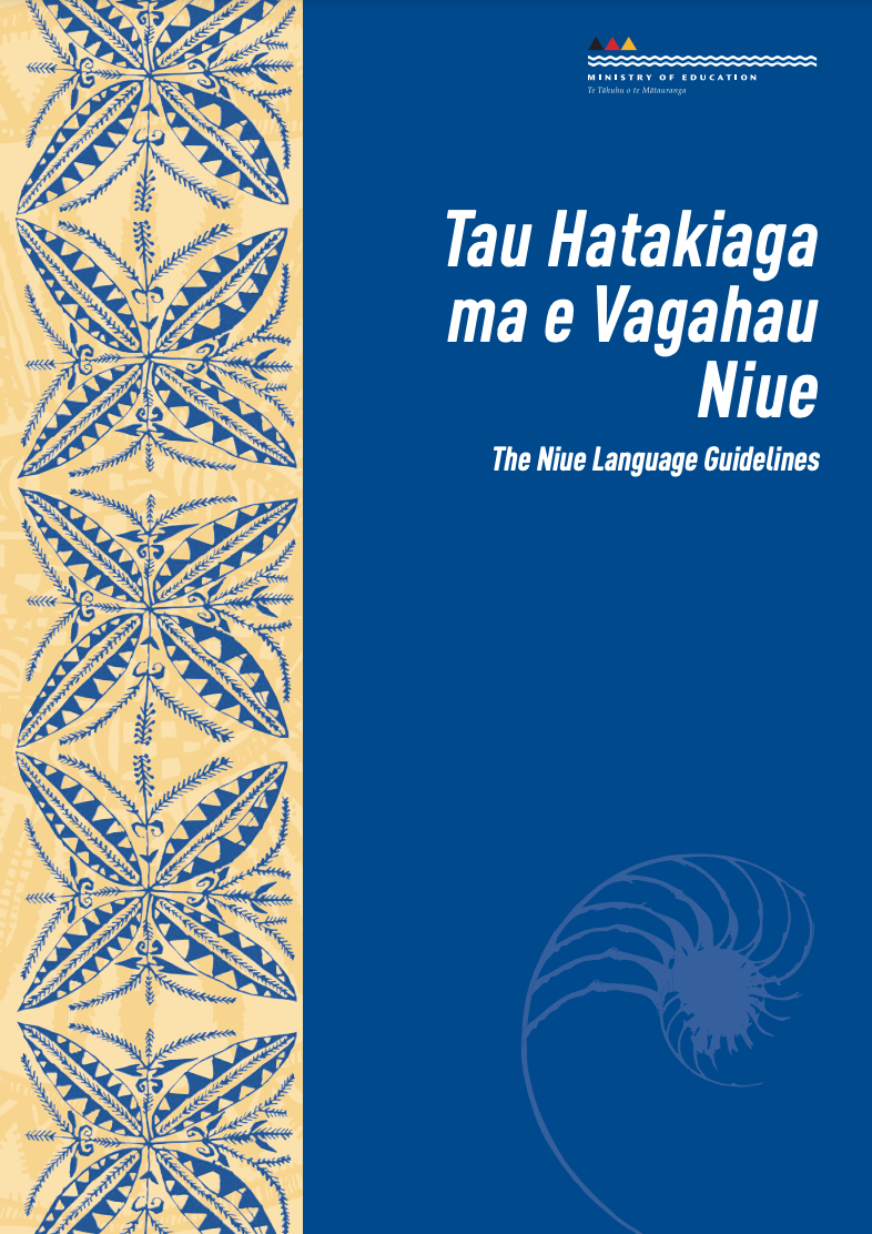 Cover page of The Niue Language Guidelines document.