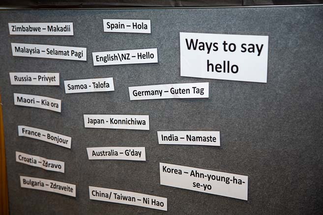 List of ways to say hello in different languages.