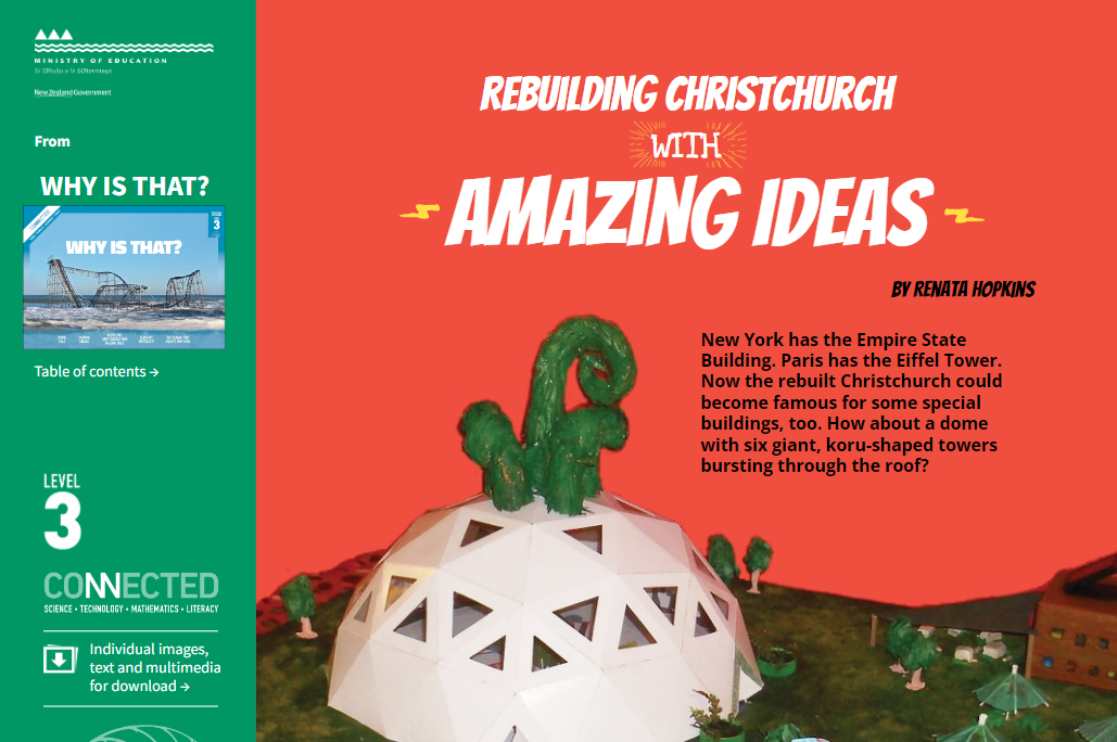 Cover image of "Rebuilding Christchurch with Amazing Ideas"