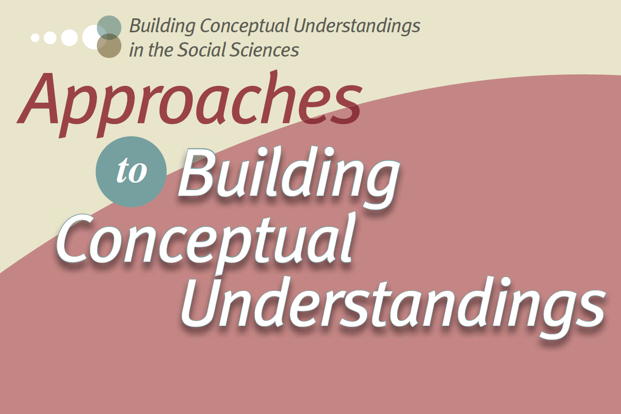 Cover image of "Building conceptual understandings in the social sciences"