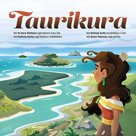  Front cover of Taurikura depicting a woman looking out over the landscape