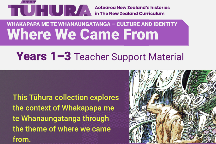 Tūhura Years 1-3 Teacher Support Materials illustrated with Kupe and te wheke