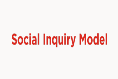 'The social inquiry model' written in bold red text. 