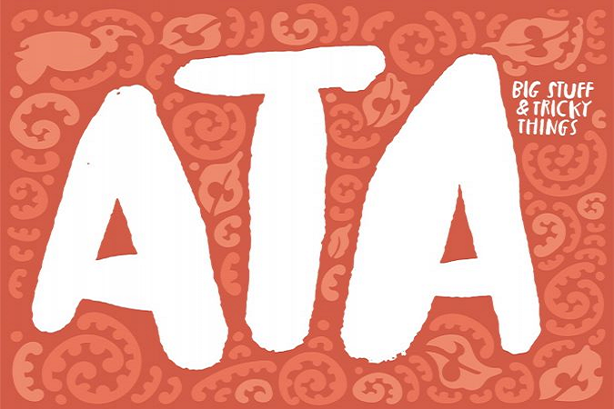 Banner for the resource collection with the words ‘Ata: big stuff and tricky things’. 