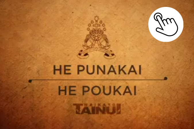 He Punakai He Poukai title opening video with prompt to click here