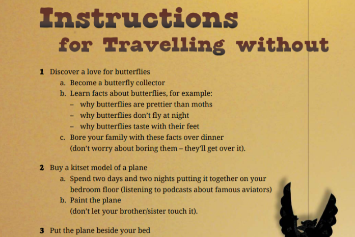 A whimsical poem from Lynley Edmeades on the topic of flying. 