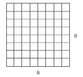 A 8x8 square.