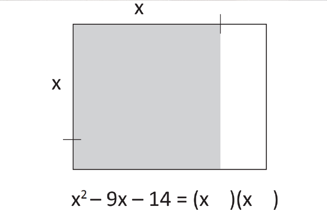 Array for quadratics diagram.