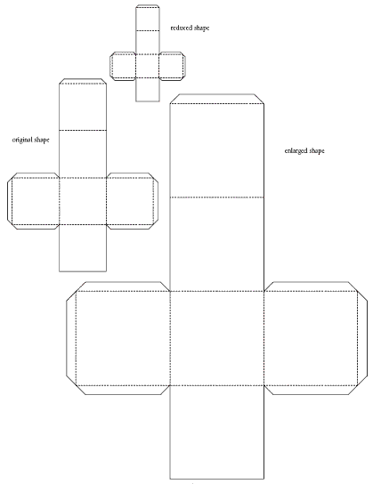 3 different sized box shapes.