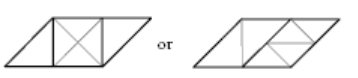 Answer to Activity 1c: two parallelogram diagrams with different subunit constructions.