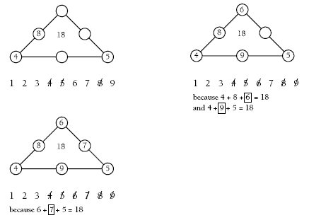 triangles with numbers