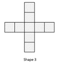 Cuboid net, titled shape 3.