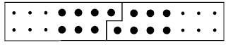 A model showing that when two odd numbers are added together, the result will always be divisible by two.