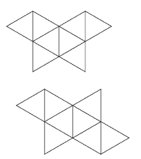 Two examples of octahedron nets.