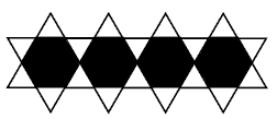 Continuing a sequential pattern of a hexagon.