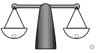 Scales are in balance, so the marble not on the scales is the lightest.  Systematically swapping out the marbles to find the mismatch in weight.