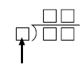 Empty long division equation format. 