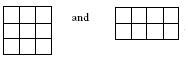 A 3x3 cube and a 2x4 cube.