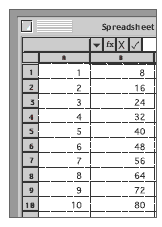 An excel spreedsheet.