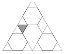 2D triangle pattern unfolded.