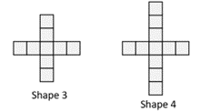 Two cuboid nets, Adding one square to each of the vertical arms.
