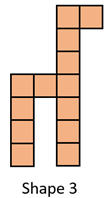 A horse pattern of squares.