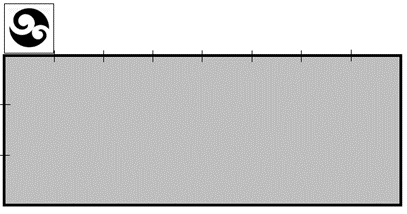 Grey rectangle with a small image in the top left corner.