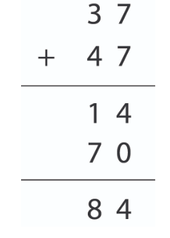 Adding two-digit numbers with renaming