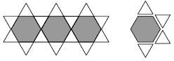 Continuing sequential pattern of a hexagon.