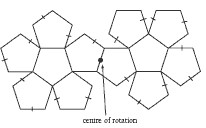 A whole net for a dodecahedron.