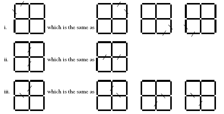 10 equal matchstick diagrams. 