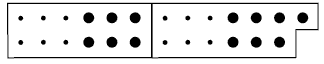 A model showing that when an odd and an even number are added together the result will always have a remainder of one when when divided by two.