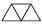 A trapezoid made from 3 triangles.