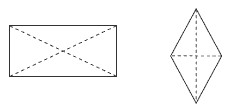 Two shapes with four vertices.