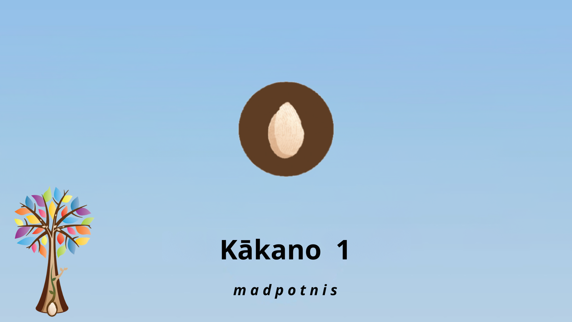 Central image of seed inside brown circle with Ready to Read Phonics Plus tree to the left. Central Text saying Kākano | Seed and subheading saying Kākano 1