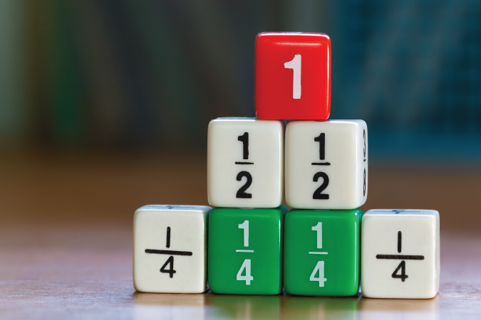 A pyramid of dice.