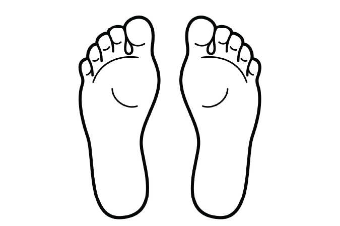 A pair of feet.