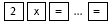 Sequence of keys on a calculator.