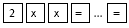 Sequence of keys on a calculator.