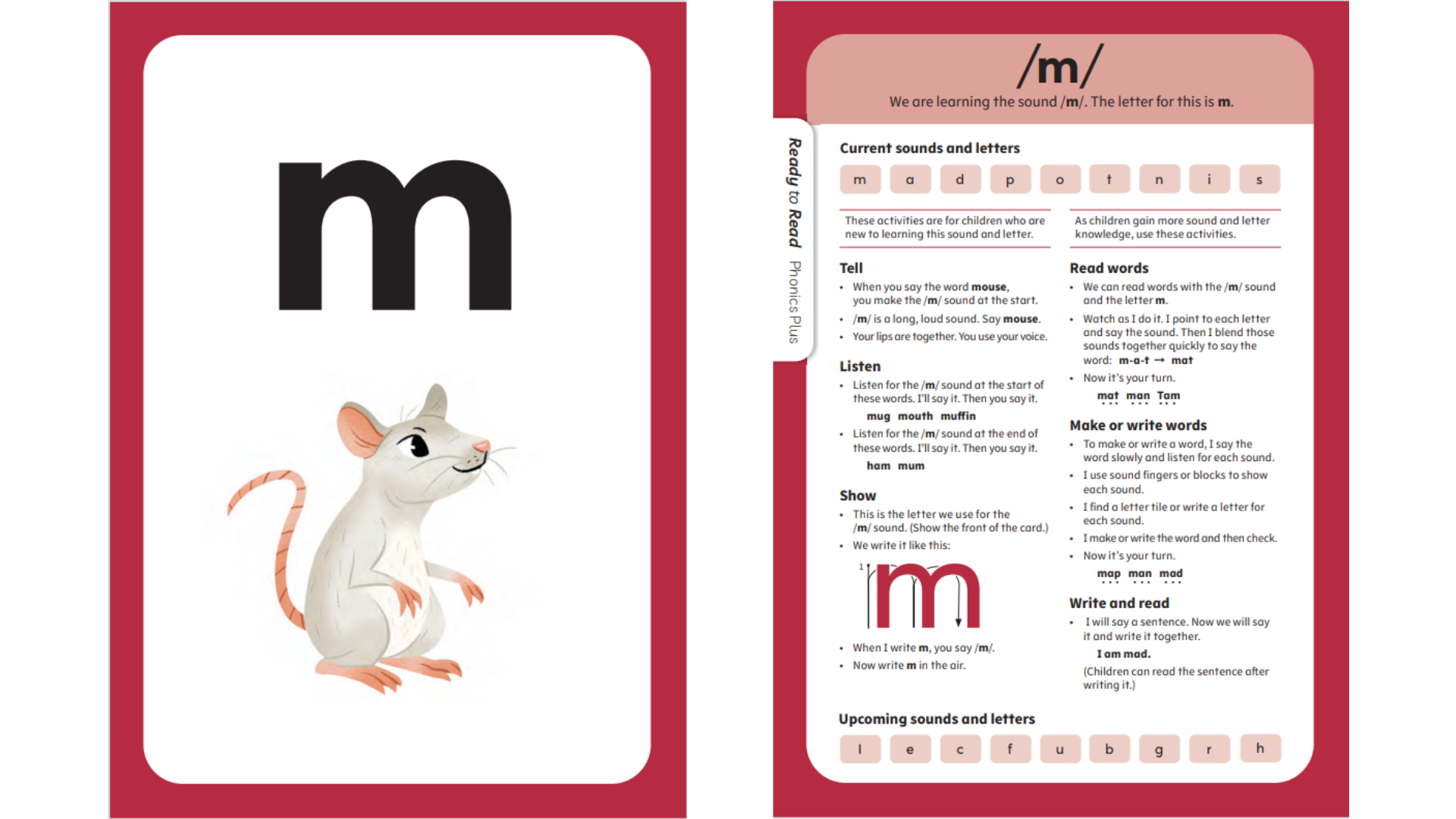 A preview of a Kākano sound card with a mouse and the letter m