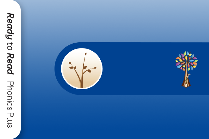 Central image of sapling inside brown circle with Ready to Read Phonics Plus tree to the left. Central Text saying Māhuri | Sapling