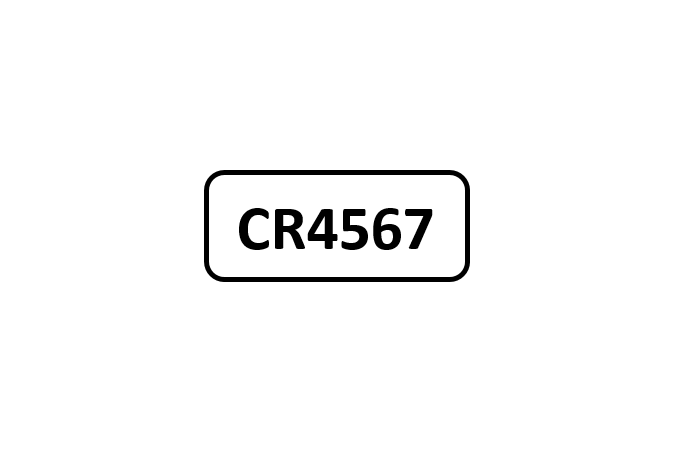 A car number plate: CR4567.