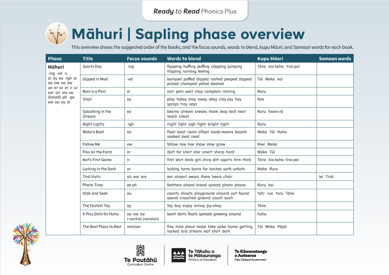 A preview of the Māhuri phase overview