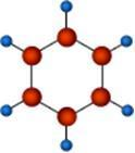 Structure of the benzene molecule.